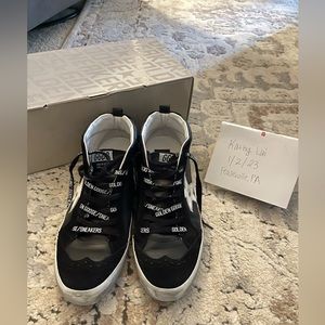 Authentic Golden Goose private edition black midstars size 40